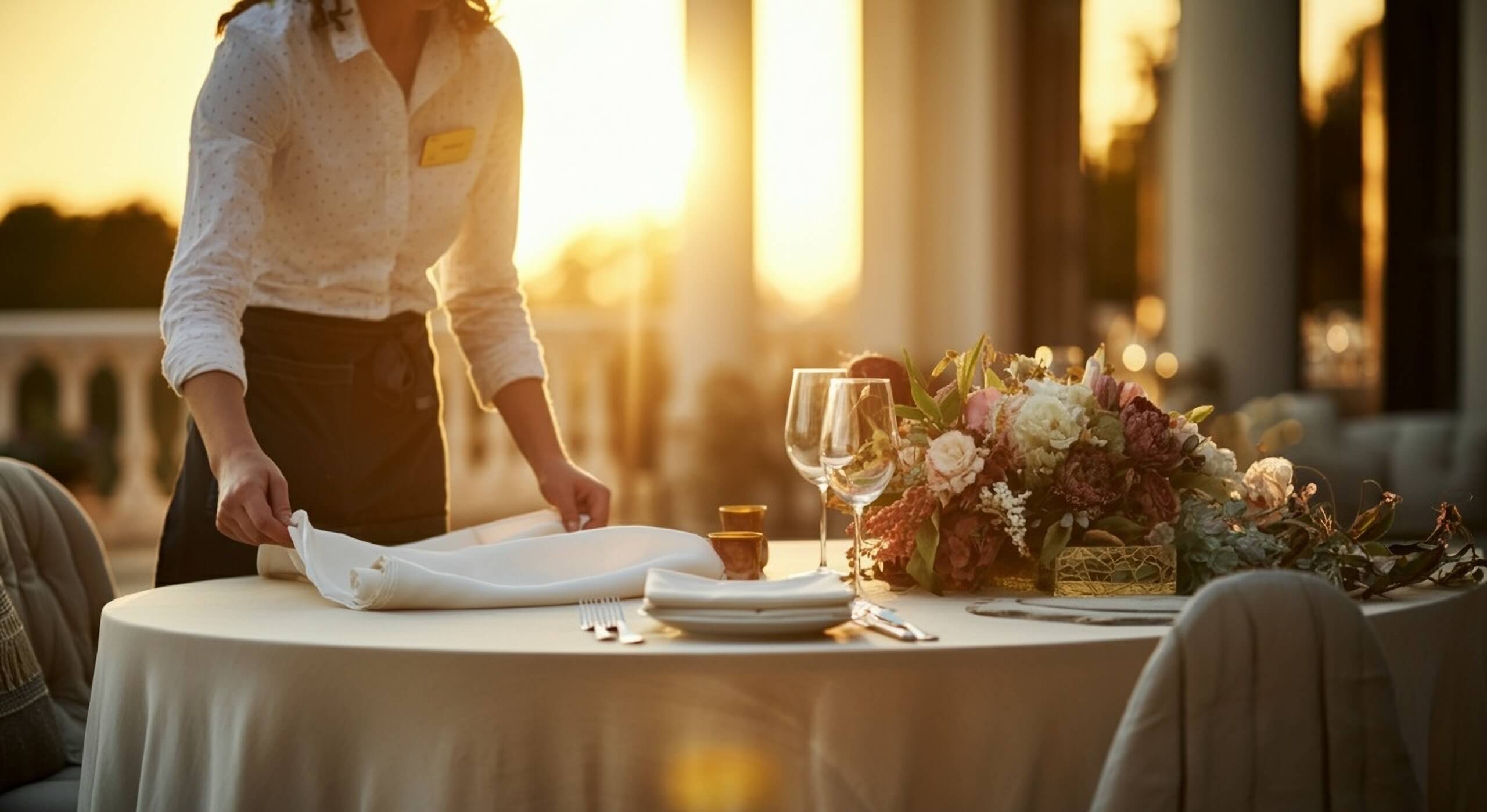 Table setting elegant setting
